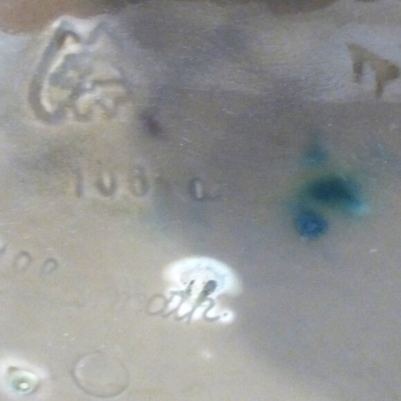 17.5" Deep POTTERY DISH w/ HANDLES Maker's Mark Pottery Planter Pottery Server - Picture 11 of 14